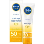 Набір Nivea Sun UV Face Q10 Anti-Age, антивіковий сонцезахисний крем, SPF 50, 50 мл + зволожуючий сонцезахисний спрей, SPF 20, 200 мл + безкоштовна пляжна сумка: ціни та характеристики