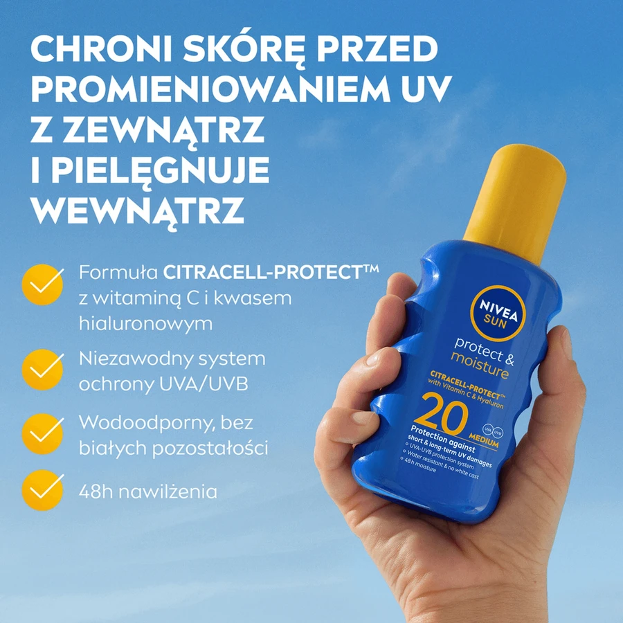Набір Nivea Sun UV Face Q10 Anti-Age, антивіковий сонцезахисний крем, SPF 50, 50 мл + зволожуючий сонцезахисний спрей, SPF 20, 200 мл + безкоштовна пляжна сумка: ціни та характеристики