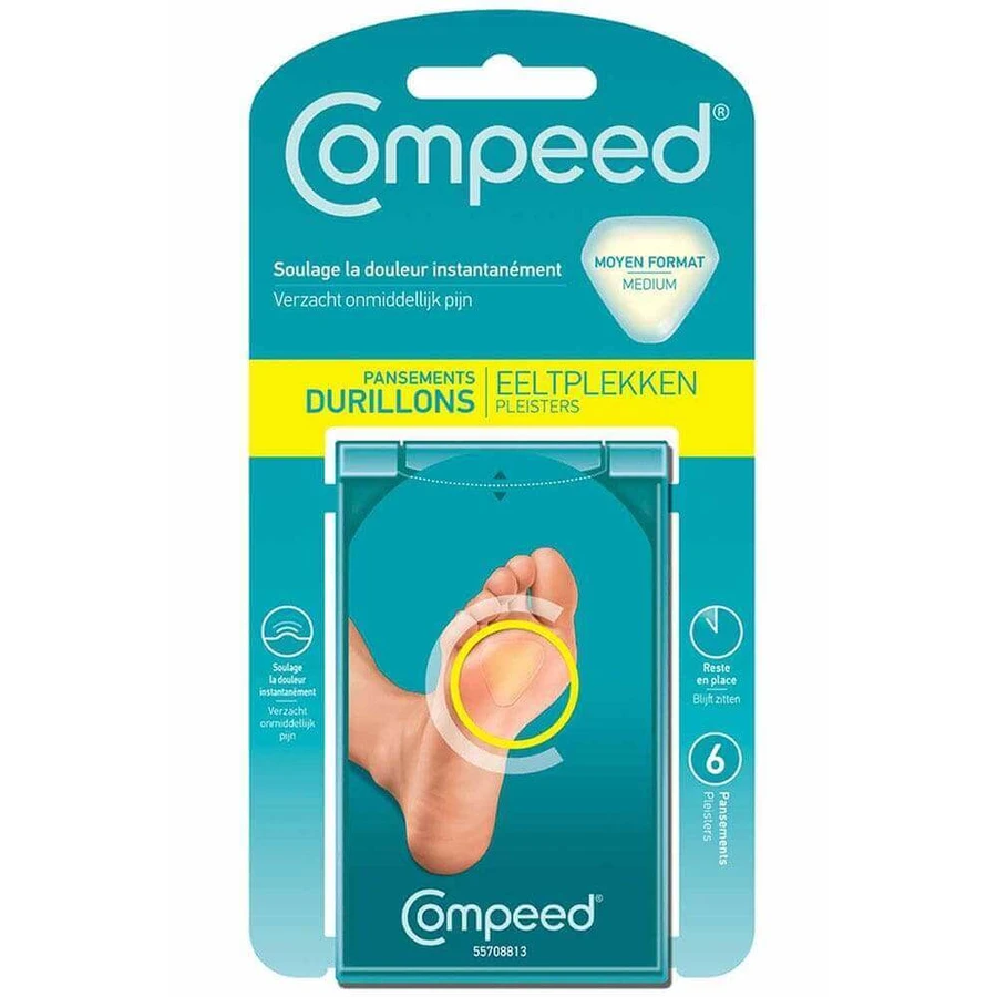 Повязки Compeed Durillons среднего размера x6: цены и характеристики