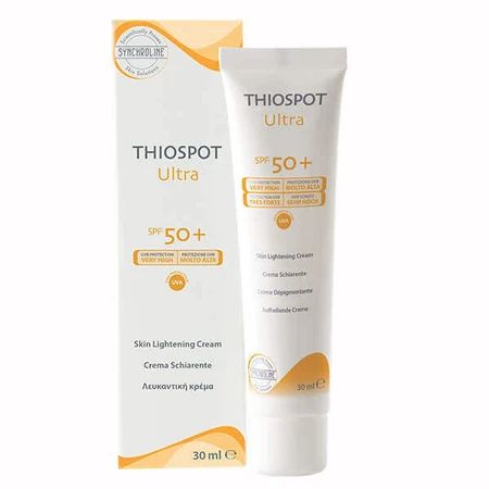Synchroline Thiospot Ultra, защитный осветляющий крем от пятен, дневной, SPF 50+, 30 мл: цены и характеристики