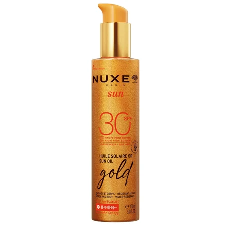 Nuxe Sun, освещающее масло для загара лица и тела, спрей, SPF 30, 150 мл: цены и характеристики