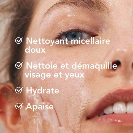 Міцелярний очищуючий гель для обличчя та очей Bioderma Crealine заспокоює чутливу шкіру обличчя та очей: ціни та характеристики