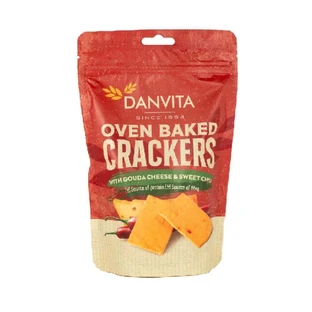Хрустящие хлебцы с сыром гауда и сладким чили, 100 г, Danvita