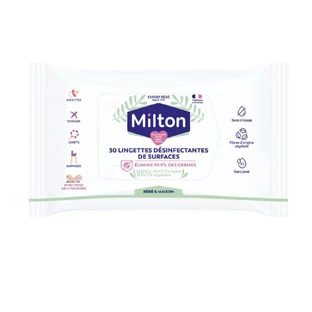 Біорозкладні серветки для дезінфекції поверхонь Milton x30