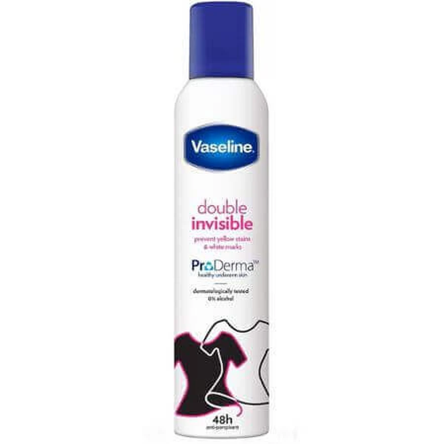 Двойной невидимый дезодорант-спрей Vaseline для женщин, 250 мл, Unilever: цены и характеристики