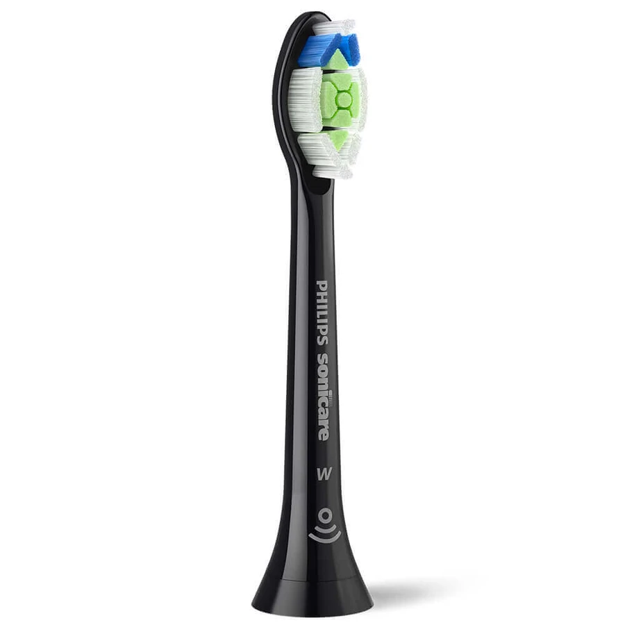 Philips, змінні насадки для звукової зубної щітки Sonicare W2 Optimal White, чорні, 2 шт.: ціни та характеристики