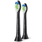 Philips, змінні насадки для звукової зубної щітки Sonicare W2 Optimal White, чорні, 2 шт.: ціни та характеристики