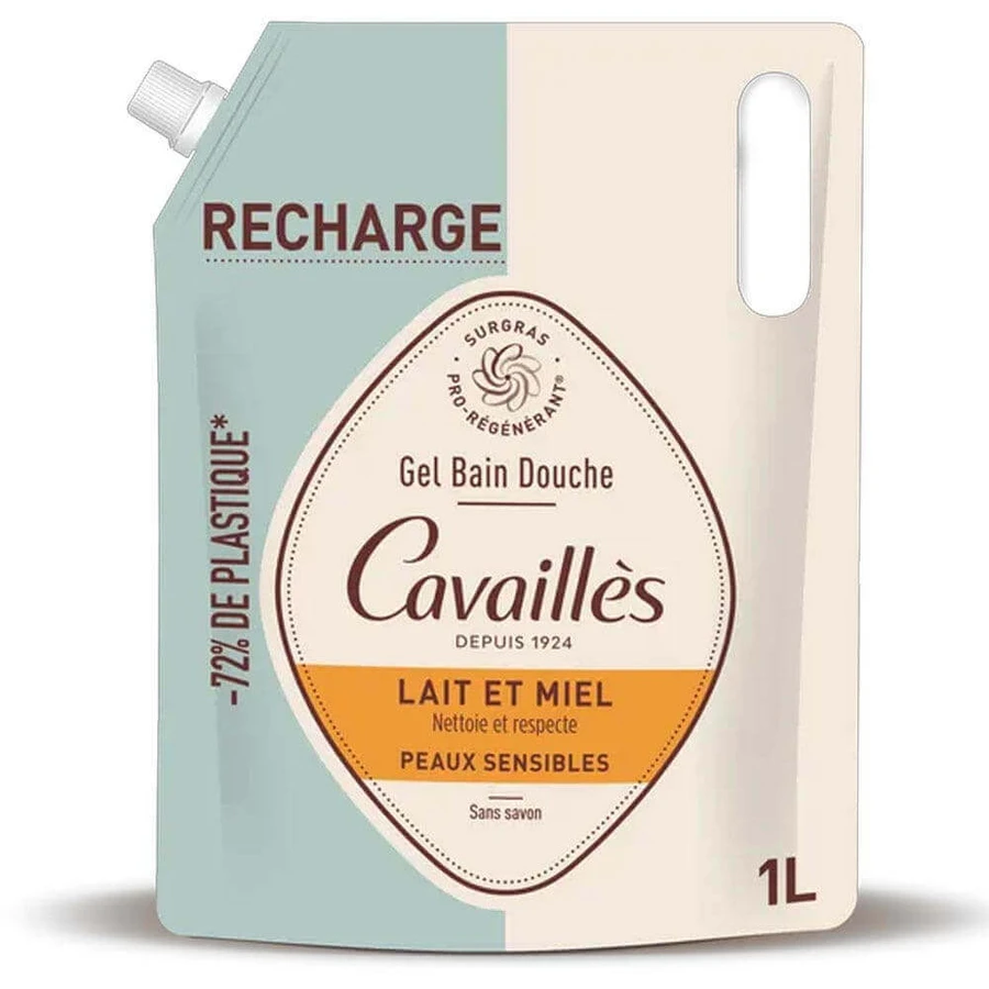 Cavaillès Refill Bath & Shower Gel Milk & Honey Sensitive Skin 1L: цены и характеристики
