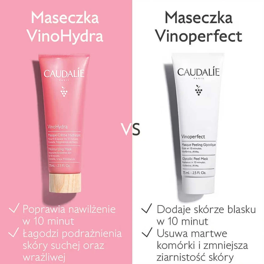 Caudalie Vinohydra Зволожуюча, зволожуюча маска для обличчя, 75 мл: ціни та характеристики