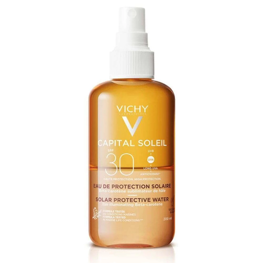 Vichy Capital Soleil Protective Sun Water SPF30 Интенсивный загар 200 мл: цены и характеристики