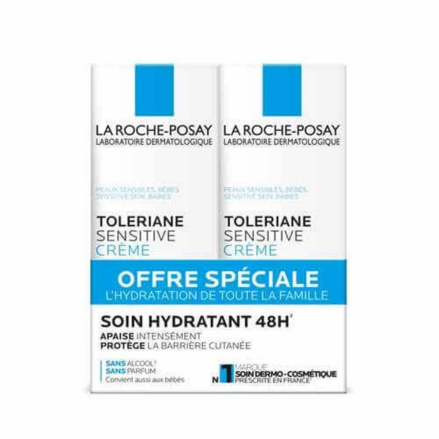 Зволожуючий, заспокійливий і захисний крем La Roche-Posay Toleriane 2х40мл: ціни та характеристики