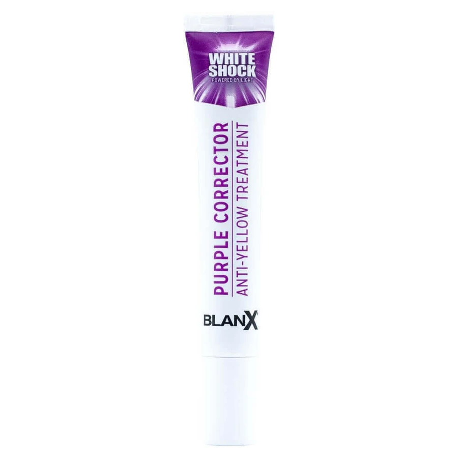 BlanX White Shock Purple Corrector, система отбеливания зубов, сыворотка, 20 мл + колпачок Led Bite: цены и характеристики