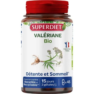Superdiet Organic Valerian 45 капсул