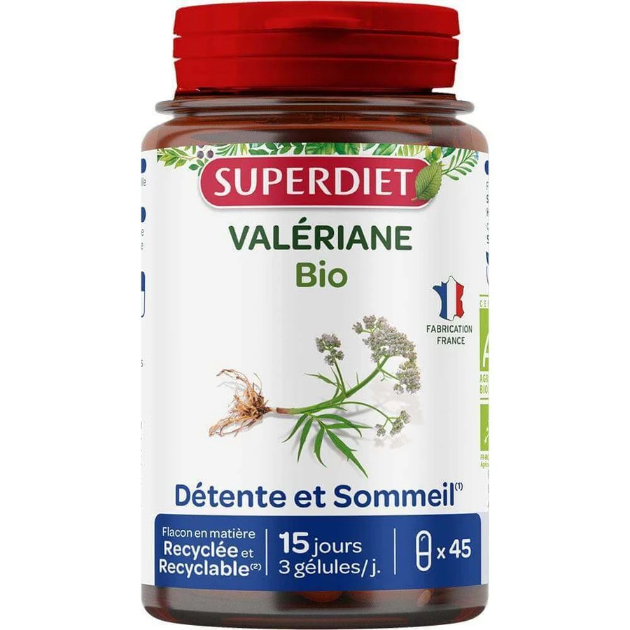 Superdiet Organic Valerian 45 капсул: цены и характеристики