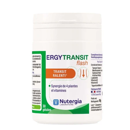 Nutergia Ergytransit Flash Slow Transit 30 капсул: цены и характеристики