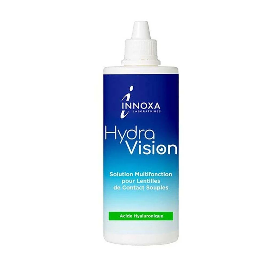 Багатофункціональний розчин для м'яких контактних лінз Innoxa HydraVision Multifunction для чутливих очей 360 мл: ціни та характеристики