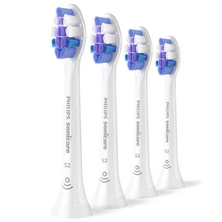 Philips, сменные насадки для звуковой зубной щетки Sonicare S Sensitive, белые, 4 штуки: цены и характеристики