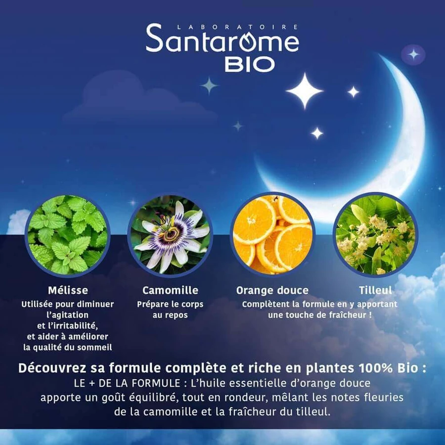 Настій для сну та релаксації Santarome Bonne Nuit зі смаком апельсина 20 пакетиків: ціни та характеристики