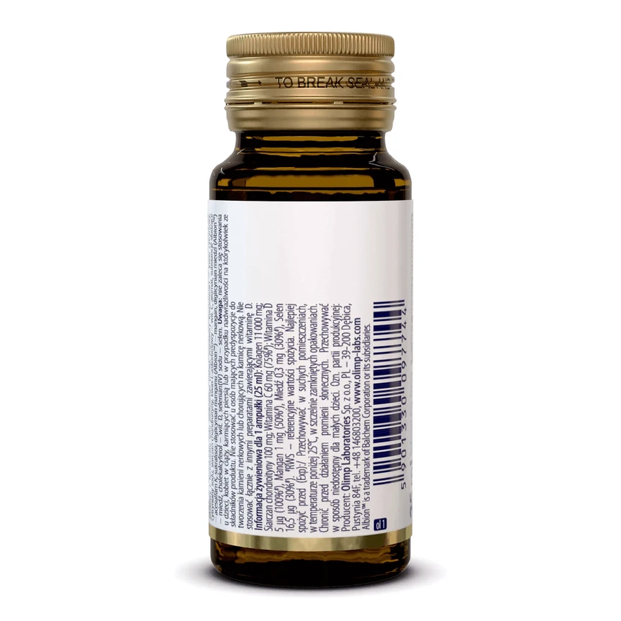 Olimp Collagen Stawy Shot, скляна ампула, зі смаком чорної смородини, 25 мл: ціни та характеристики