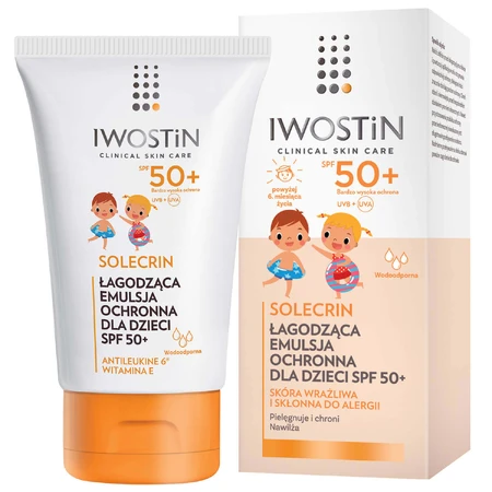 Iwostin Solecrin, легка захисна емульсія для дітей від 6 місяців, SPF 50+, 100 мл + надувна пляжна подушка безкоштовно: ціни та характеристики