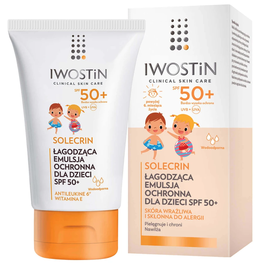 Iwostin Solecrin, легка захисна емульсія для дітей від 6 місяців, SPF 50+, 100 мл + надувна пляжна подушка безкоштовно: ціни та характеристики