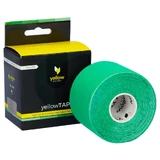 YellowSport YellowTape, лента для кинезиотейпирования, зеленая, 5 см x 5 м