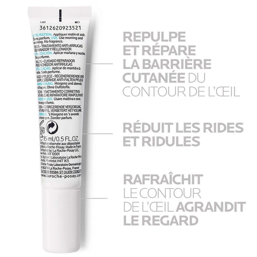 La Roche-Posay Hyalu B5 Відновлювальний догляд проти зморшок для контуру очей 15 мл: ціни та характеристики