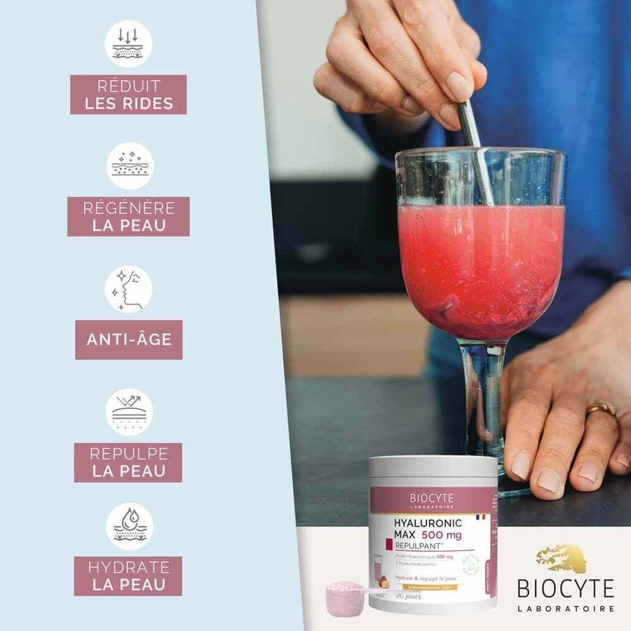 Гіалуронова кислота Biocyte Anti-Wrinkle Maxi 20x14г полуниця та банан 240г: ціни та характеристики