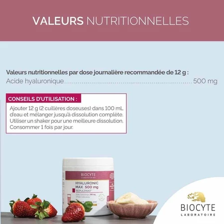 Гіалуронова кислота Biocyte Anti-Wrinkle Maxi 20x14г полуниця та банан 240г: ціни та характеристики