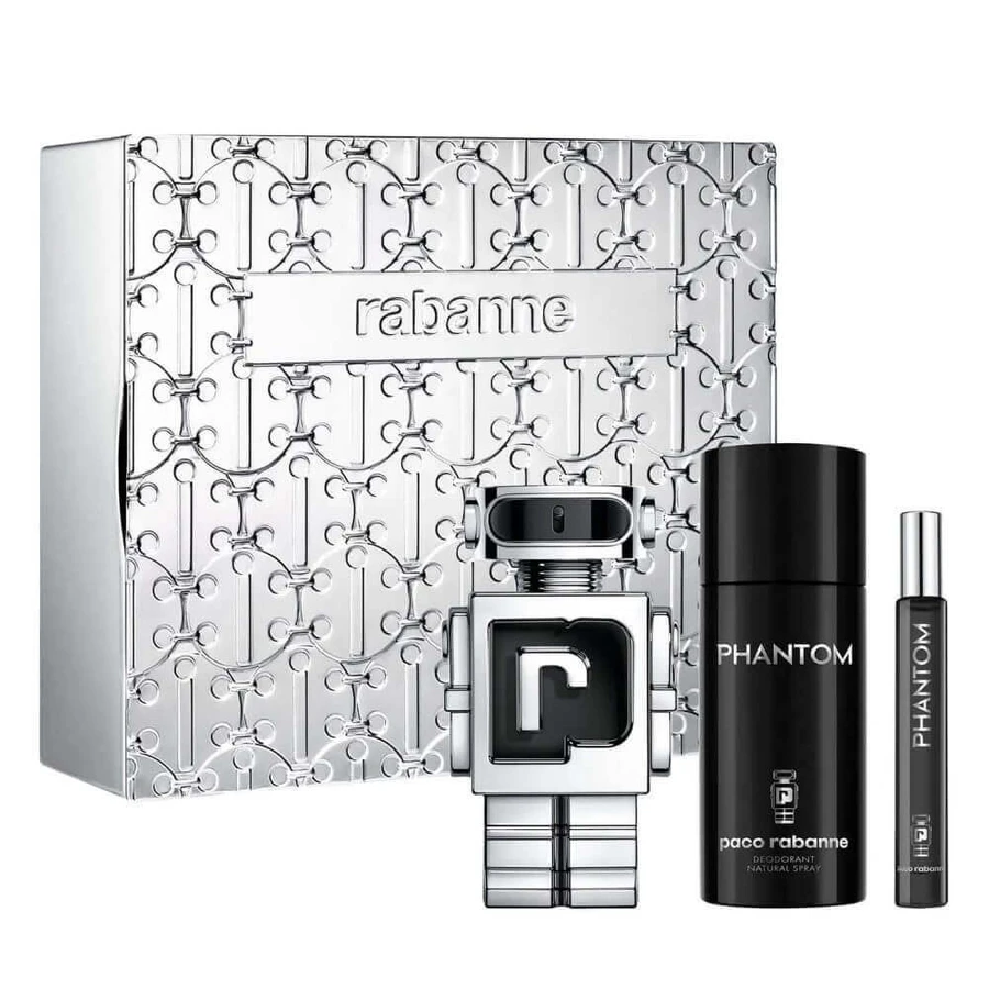 Paco Rabanne Phantom Туалетная вода, 100 мл + Дезодорант, 150 мл + Туалетная вода 10 мл: цены и характеристики