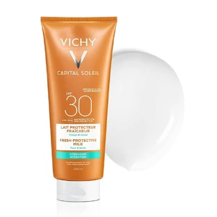 Vichy Capital Soleil Fresh Увлажняющее молочко Spf30 Visage et Corps 300 мл