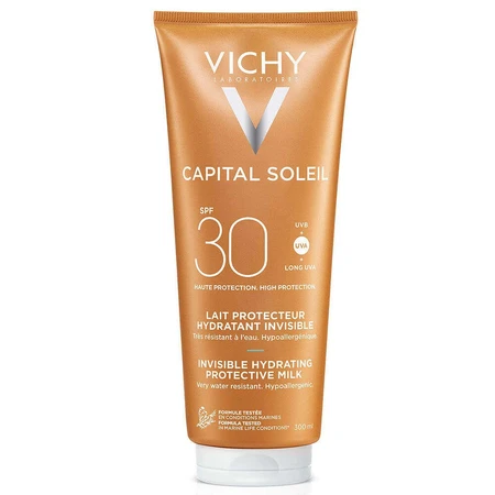 Vichy Capital Soleil Fresh Увлажняющее молочко Spf30 Visage et Corps 300 мл: цены и характеристики