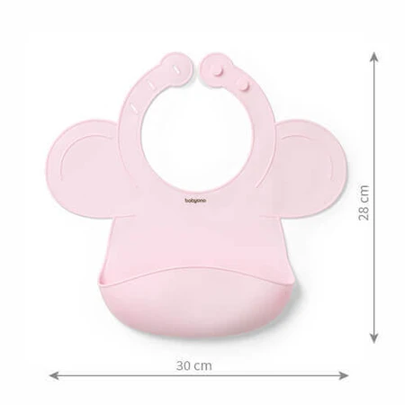 BabyOno, силиконовый нагрудник с регулируемой застежкой, розовый, от 6 месяцев, 1 штука: цены и характеристики
