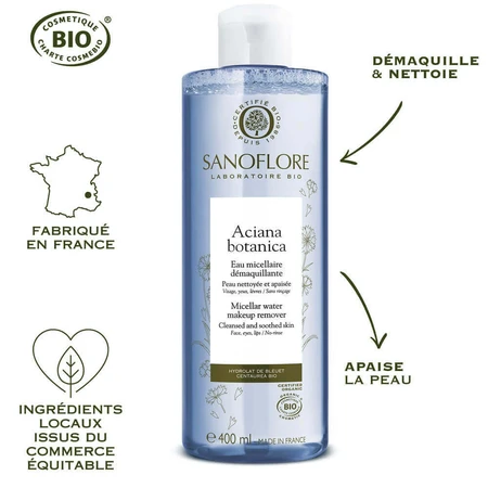 Sanoflore Aciana Botanica Organic мицеллярная очищающая вода 400 мл: цены и характеристики