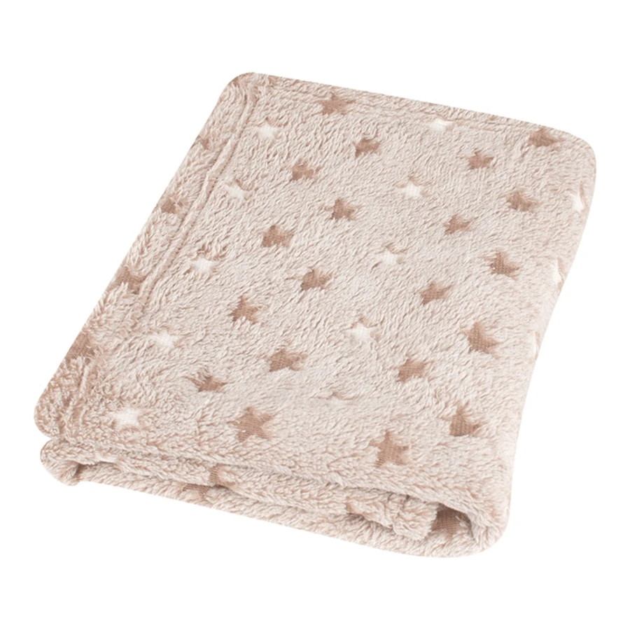 BabyMatex, Одеяло из микрофибры Milly, 75 см x 100 см, бежевое со звездами: цены и характеристики