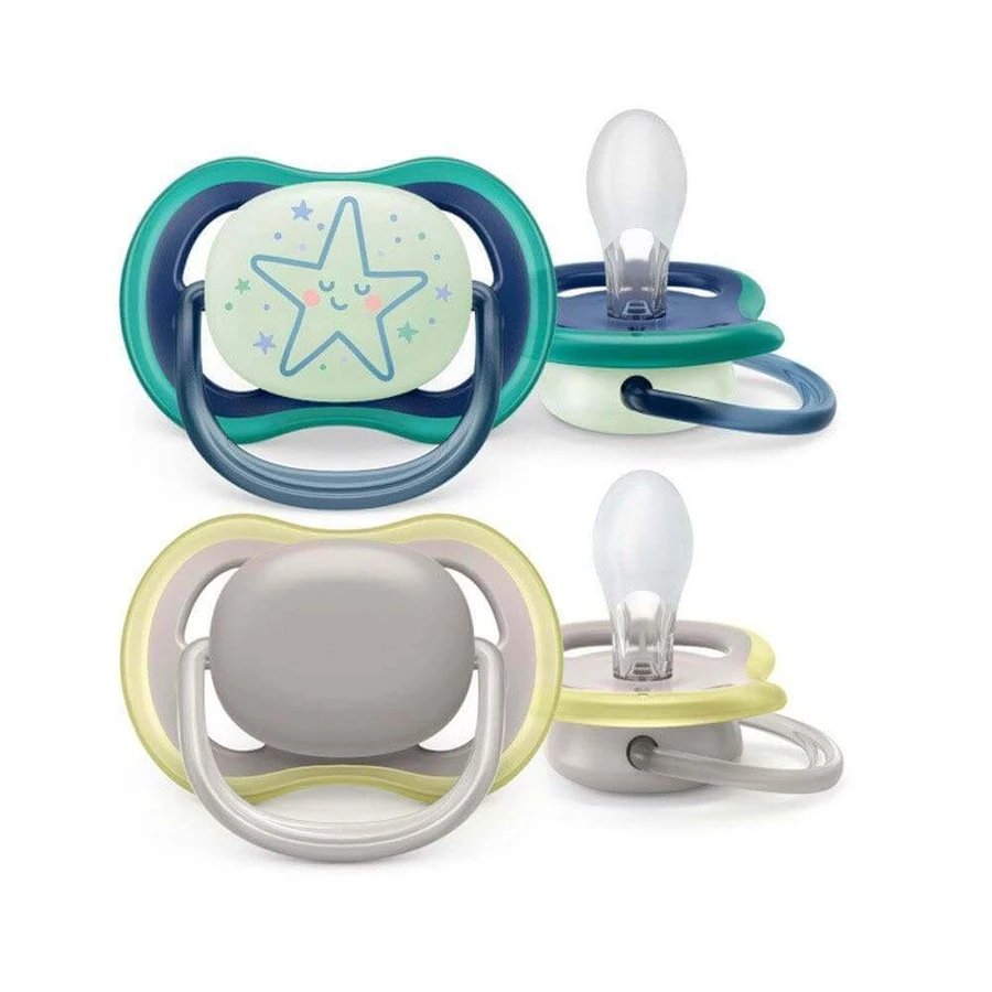 Avent Ultra Air Симметричная пустышка Ночь 6-18 месяцев X2: цены и характеристики