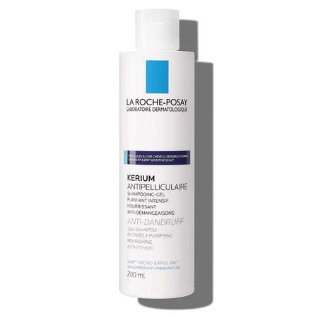 La Roche-Posay Kerium Очищуючий шампунь-гель проти жирної лупи - 200 мл: ціни та характеристики