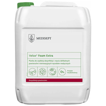 Medisept Velox Foam Extra, пена для очистки и дезинфекции поверхностей, 5 л: цены и характеристики