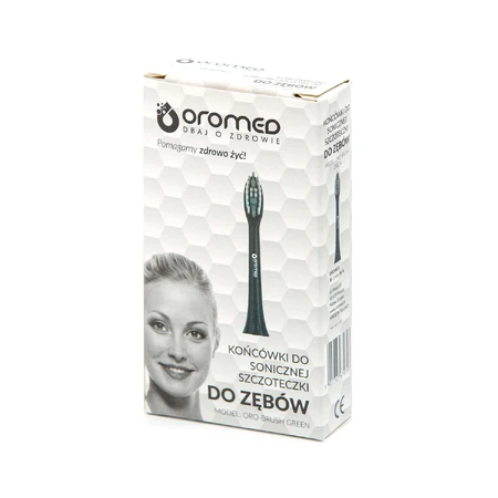 Oromed Oro-Brush, сменные насадки для звуковой зубной щетки Green, 2 шт.: цены и характеристики