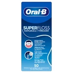 Oral-B Super Floss, зубная нить для чистки ортодонтических аппаратов и мостов, 50 штук: цены и характеристики