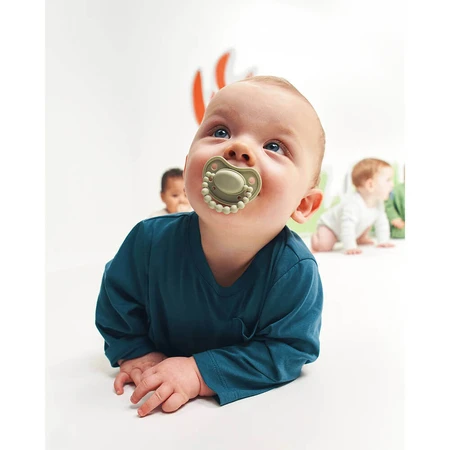 Luu Kids, соска-пустушка, позиціонуюча, силіконова, приморська трава, від 6 місяців, 1 шт.: ціни та характеристики