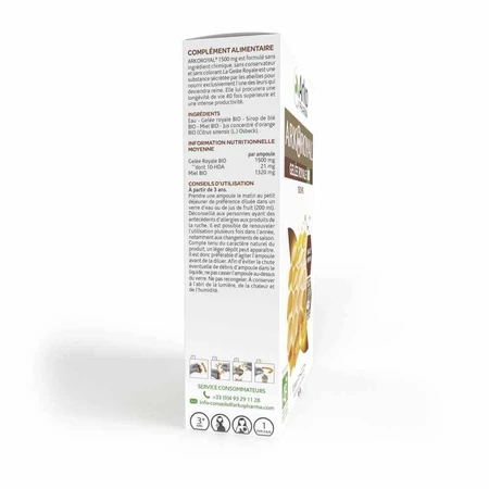 Arkopharma Arkoroyal Royal Jelly Bio 20 ампул: цены и характеристики