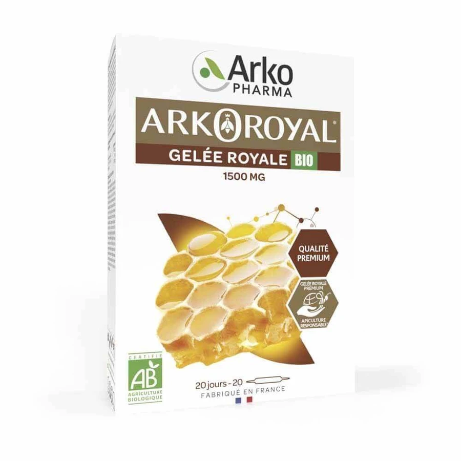 Arkopharma Arkoroyal Royal Jelly Bio 20 ампул: цены и характеристики