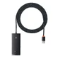 Baseus Lite Series 4-Port HUB (USB-A to 4xUSB-A 3.0) 2m black (WKQX030201)