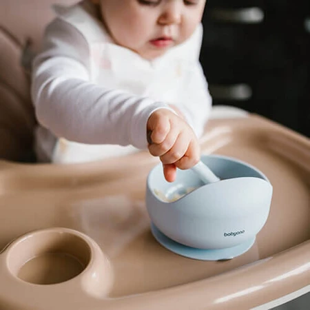 BabyOno, силиконовая чашка с присоской, голубая, от 6 месяцев, 1 шт.: цены и характеристики