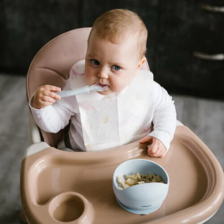 BabyOno, силиконовая чашка с присоской, голубая, от 6 месяцев, 1 шт.: цены и характеристики