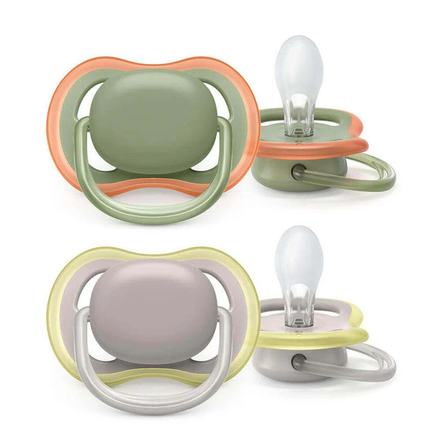Avent Ultra Air Ортодонтическая пустышка 6-18 месяцев Чувствительная кожа x2: цены и характеристики