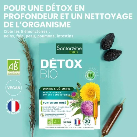Santarome Detox 20 ампул Bio Draine & Détoxifie 200 мл: цены и характеристики