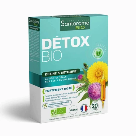 Santarome Detox 20 ампул Bio Draine & Détoxifie 200 мл: цены и характеристики