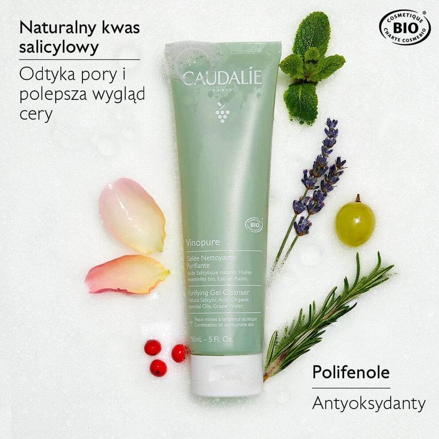 Caudalie Vinopure, гель для ухода за кожей лица, 150 мл: цены и характеристики